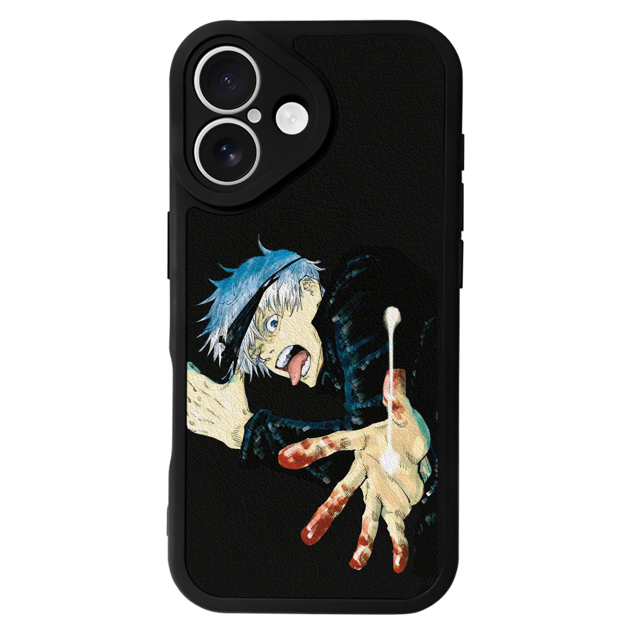 （画像用） 呪術廻戦 Jujutsu Kaisen 【iPhone 16シリーズ対応】シリコンスマホケース（レザー調） 材質：シリコン